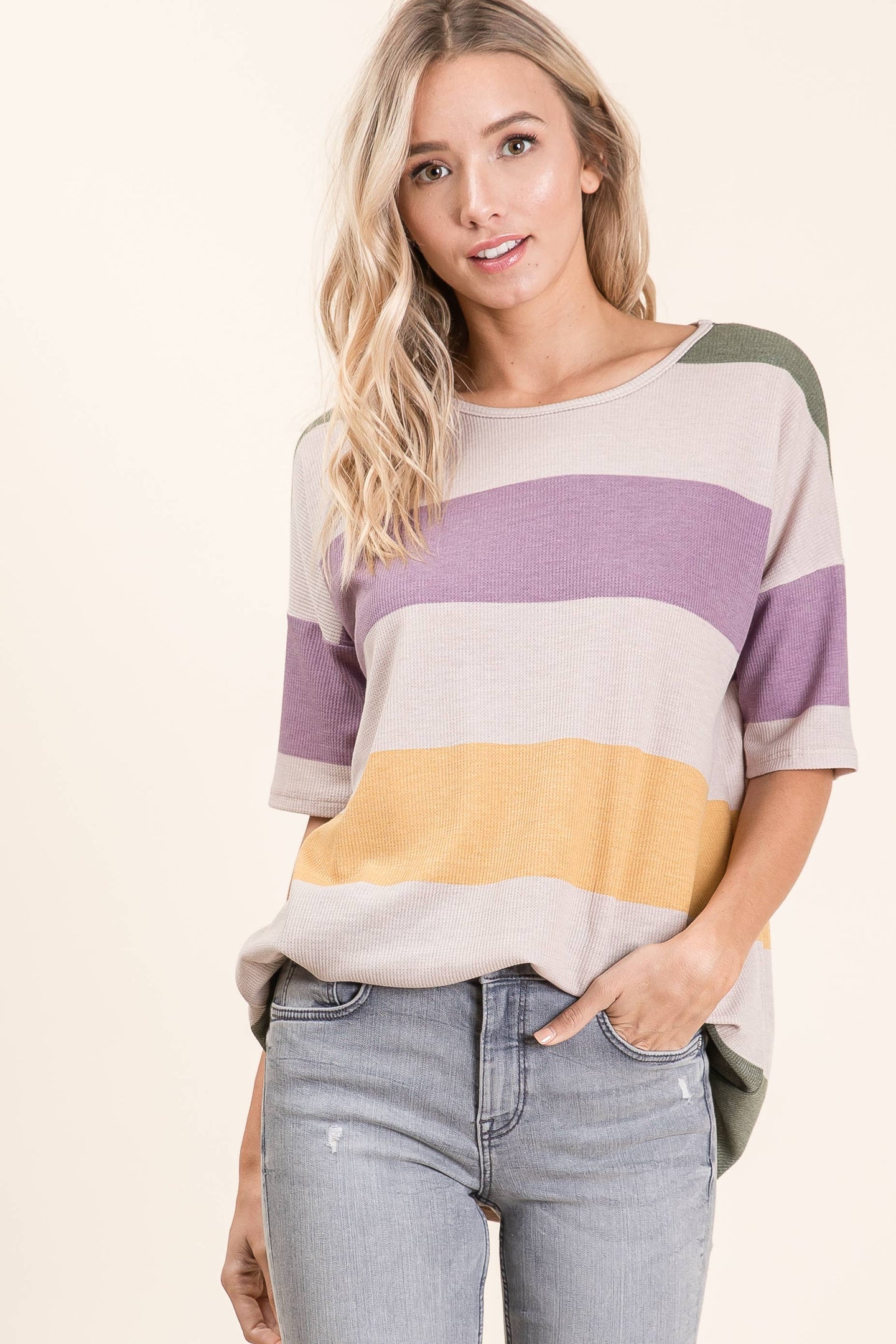LOOSE FIT BOLD STRIPE TOP