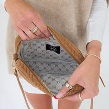 Load image into Gallery viewer, Suede Woven Willow Camera Crossbody Bag