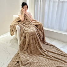 Load image into Gallery viewer, Turtle Fleece Throw – Bubble-Texture Ultra Plush Blanket for Cozy Comfort
