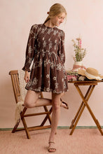 Load image into Gallery viewer, Floral Smocked Bodice Long Sleeve Dress
