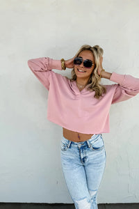 ROWAN RAW HEM HOODIE SWEATSHIRT