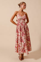 Load image into Gallery viewer, Floral Woven V Neck Fully Lined Dress