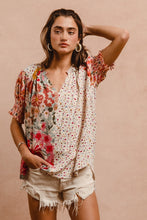 Load image into Gallery viewer, Woven Print Mix And Match Peasant Top