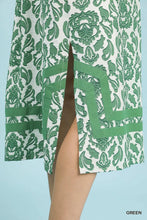 Load image into Gallery viewer, Abstract Two Tone Print Midi Dress