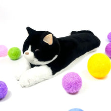 Load image into Gallery viewer, Tuxedo Cat Plush Sleeping Pillow
