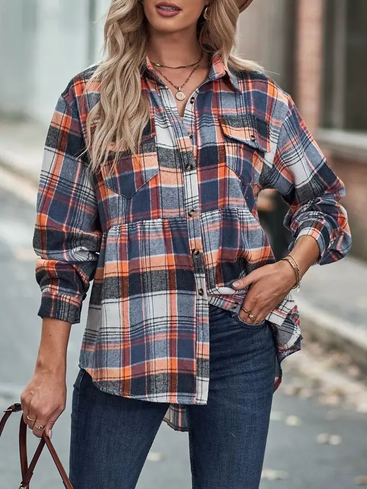 Long Sleeve Plaid Shirt