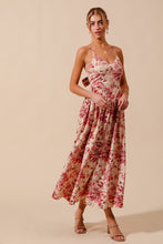 Load image into Gallery viewer, Floral Woven V Neck Fully Lined Dress