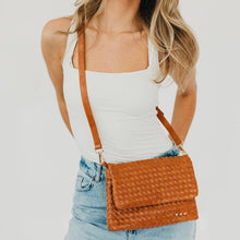 Load image into Gallery viewer, Wrenlee Woven Flap Crossbody
