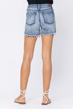 Load image into Gallery viewer, Mid Rise Patch Cut Off Shorts