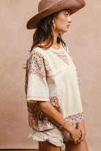 Load image into Gallery viewer, Thermal And Gauze With Floral Mix And Match Top