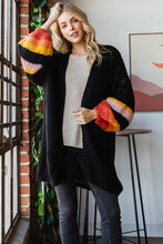 Load image into Gallery viewer, Stripe Sleeve Long Cardigan