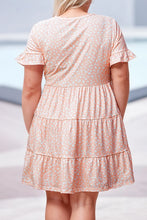 Load image into Gallery viewer, Leopard Print Tiered Ruffled Dress