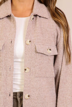 Load image into Gallery viewer, Brushed Waffle Button-Up Shacket