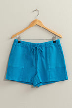 Load image into Gallery viewer, Patch Pocket Drawstring Shorts