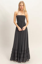 Load image into Gallery viewer, Smocked Halter Maxi Dress