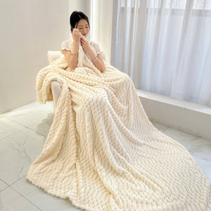 Turtle Fleece Throw – Bubble-Texture Ultra Plush Blanket for Cozy Comfort