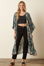 Load image into Gallery viewer, FLOWER PRINT MAXI DUSTER