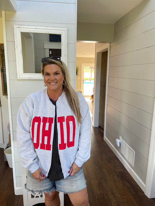 Ohio Sweatshirt Cardigan