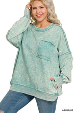 Load image into Gallery viewer, Terry Acid Wash Pullover