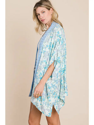 OVERSIZED FLORAL KIMONO