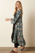 Load image into Gallery viewer, FLOWER PRINT MAXI DUSTER