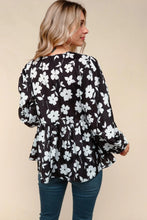 Load image into Gallery viewer, Plus Babydoll Top with Front Ribbon Bow Tie Detail