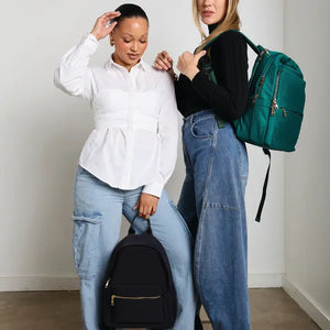 Victoria Nylon Backpack w/ 3 Compartments