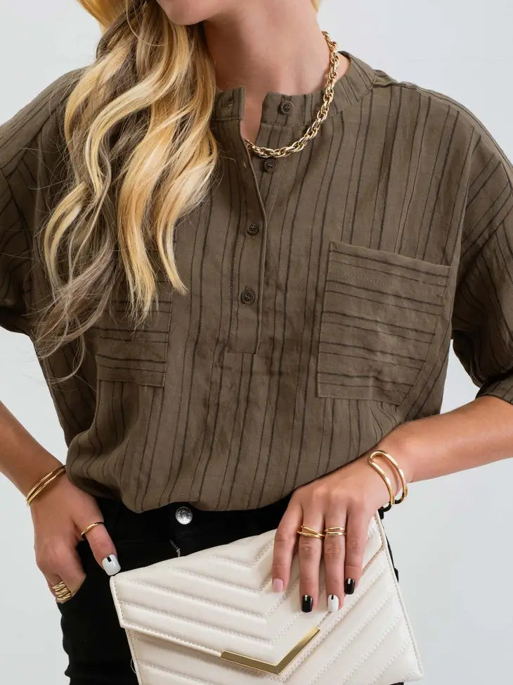 Vertical Striped Long Sleeve