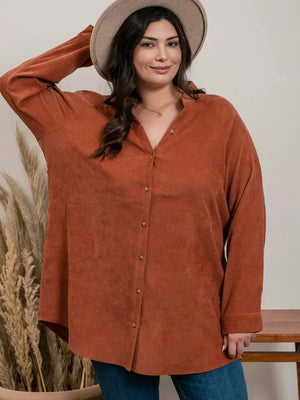 Corduroy Top With Pockets