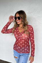 Load image into Gallery viewer, ANNIE VNECK MESH TOP