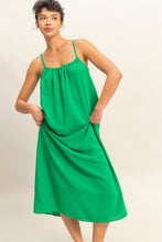 Load image into Gallery viewer, Solid Color Spaghetti Strap Midi Dress