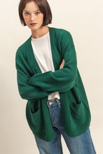 Load image into Gallery viewer, Oversized Open-front Cardigan Sweater With Pockets