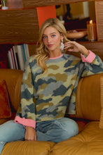 Load image into Gallery viewer, Soft camo w/ Pink roll up sleeves