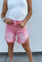 Load image into Gallery viewer, PRETTY-N-PINK FRAYED HEM SHORTS