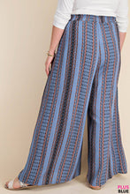 Load image into Gallery viewer, CRINKLE RAYON PRINT WAIST ELASTIC WIDE PANTS