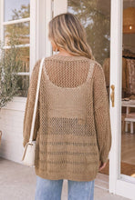 Load image into Gallery viewer, Boho Open Stitch Cocoon Cardigan