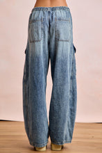 Load image into Gallery viewer, Baggy Barrel Denim Pants With Cargo Pockets