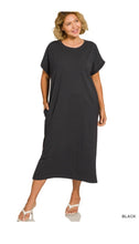 Load image into Gallery viewer, Short Sleeve Midi Dress