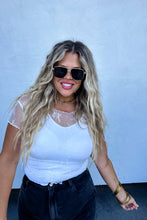 Load image into Gallery viewer, ALLE SHORT SLEEVE LACE TOP