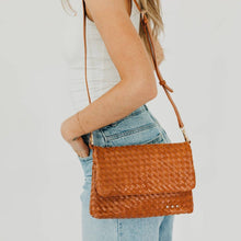 Load image into Gallery viewer, Wrenlee Woven Flap Crossbody