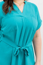 Load image into Gallery viewer, Back Buttoned Belted Dress