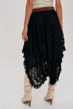 Load image into Gallery viewer, LACE TIER MIDI SKIRT