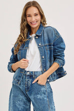 Load image into Gallery viewer, FLORAL PRINT DENIM BARREL JEANS