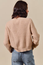 Load image into Gallery viewer, Checkered Plaid Tape Lace Up Sweater Top
