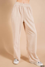 Load image into Gallery viewer, SOFT CORDUROY WIDE LEG ELASTIC WAIST BAND