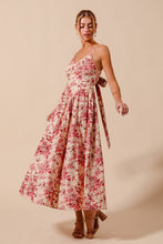Load image into Gallery viewer, Floral Woven V Neck Fully Lined Dress