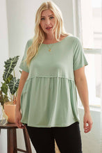 Load image into Gallery viewer, ROUND NECK BABYDOLL KNIT TOP