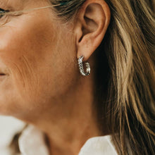 Load image into Gallery viewer, Braided Oval Hoop Earrings - WATERPROOF