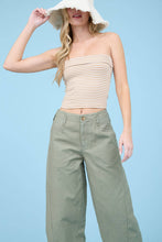 Load image into Gallery viewer, WIDE LEG CAPRI PANTS