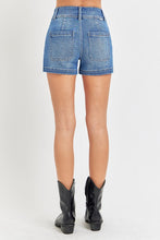 Load image into Gallery viewer, High Rise Patched Front Pocket Shorts